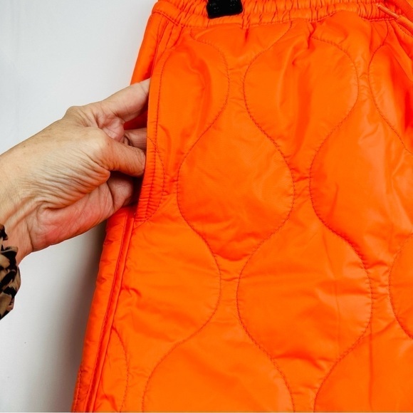 Mifland Quilted Shorts LE Bright Orange - Size XS - NWOT - Picture 5 of 12